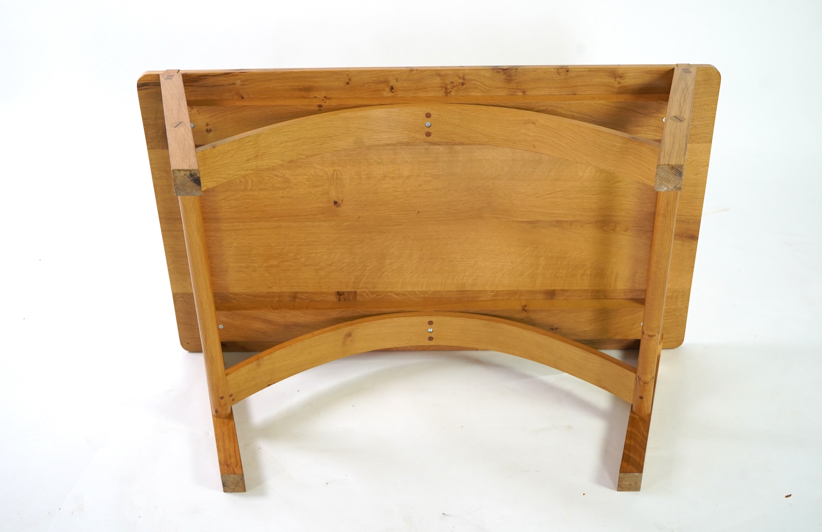 Andrew Hague, The Sussex Guild: A contemporary rectangular oak coffee table